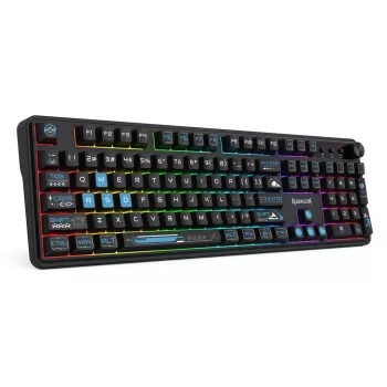 Redragon Volcano K526BB-WL ασύρματο gaming μεμβρανικό πληκτρολόγιο, φωτιζόμενο, μαύρο
