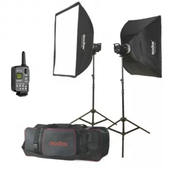 Godox M200-F Kit Στούντιο Φλας 2x200Ws με Softbox και Τρίποδα