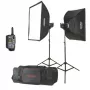 Godox M200-F Kit Στούντιο Φλας 2x200Ws με Softbox και Τρίποδα