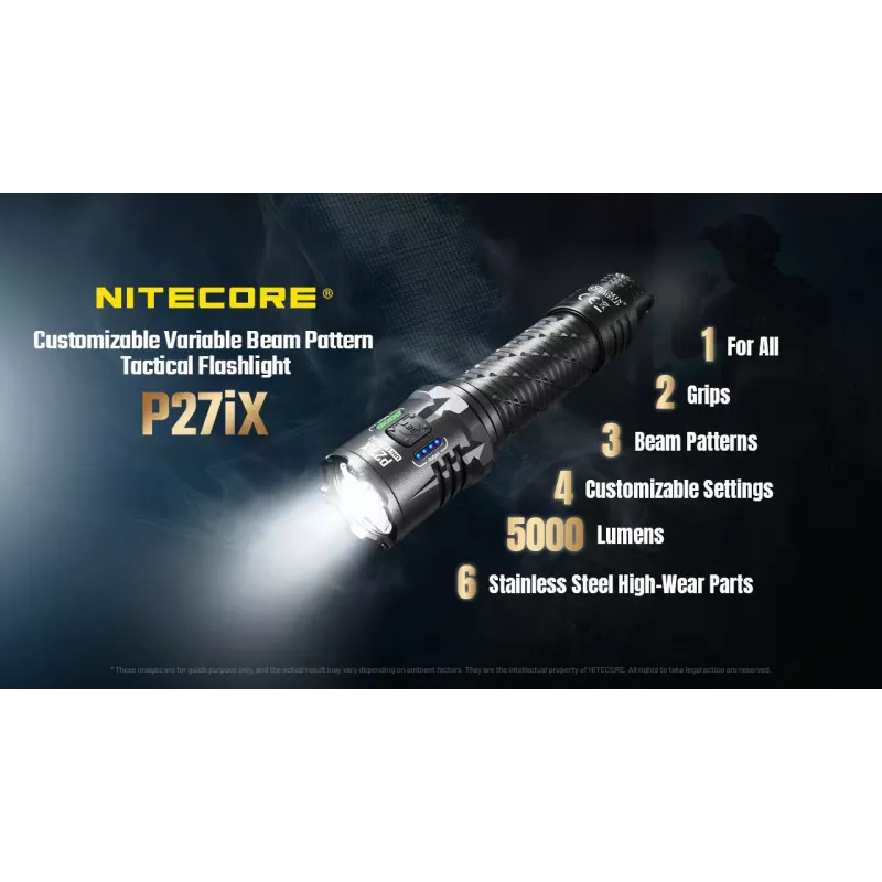 Nitecore P27iX 5000 Lumen Τακτικός Φακός