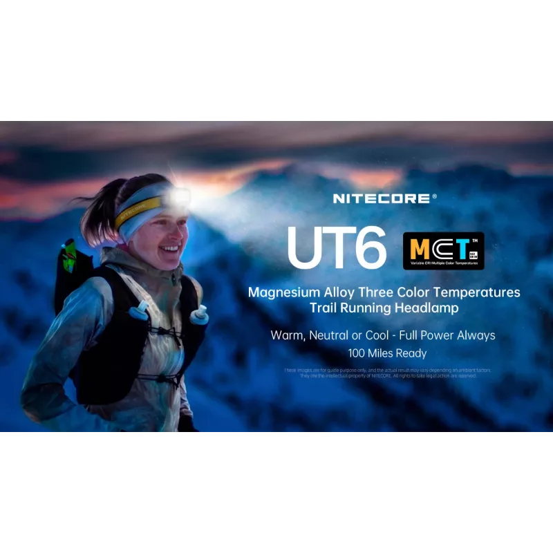 NITECORE UT6 Φακός Κεφαλής 1600 Lumen