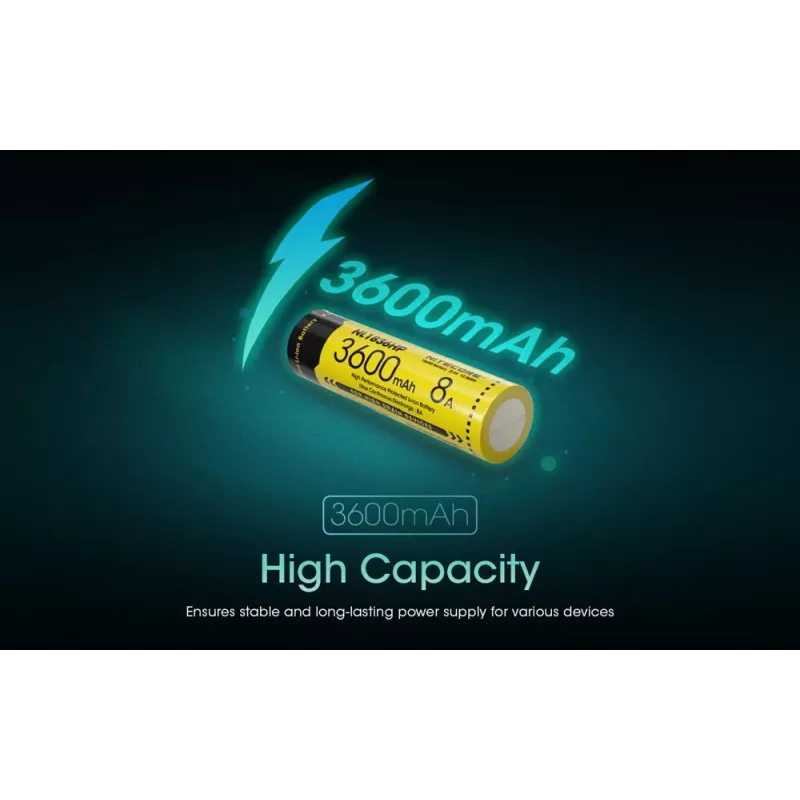 Nitecore NL1836HP 3600mAh 18650 Μπαταρία Li-ion Button Top