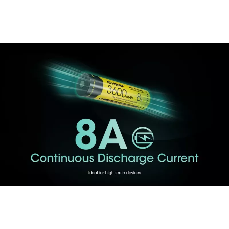 Nitecore NL1836HP 3600mAh 18650 Μπαταρία Li-ion Button Top