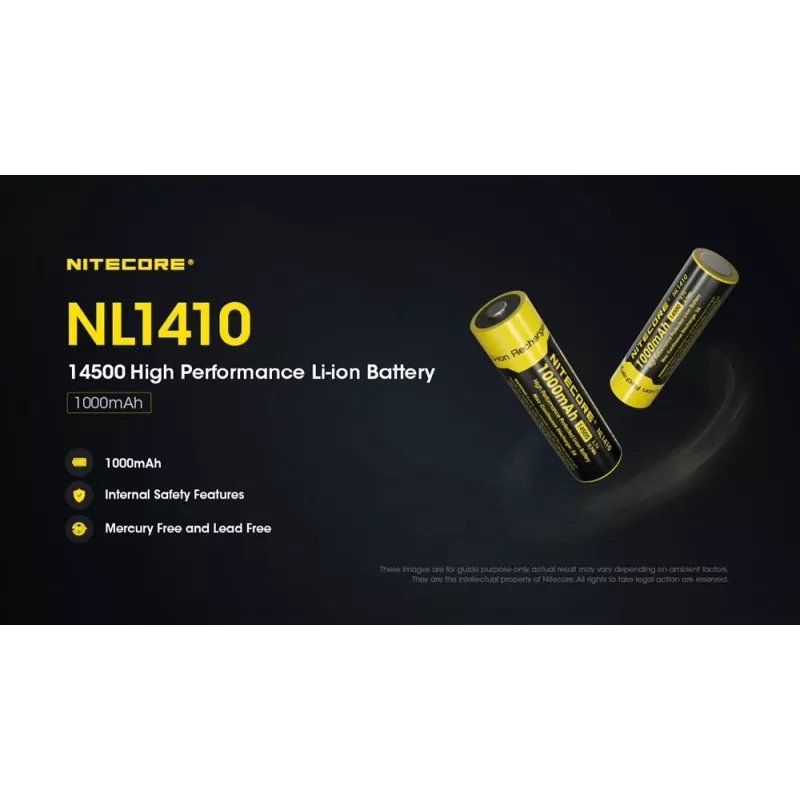 Nitecore NL1410 14500 1000mAh Μπαταρία Li-Ion