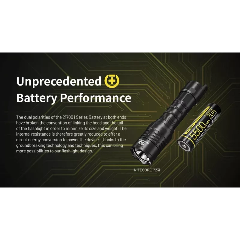 Nitecore 21700 Μπαταρία Li-ion 5500mAh 20A 3,6V Button Top