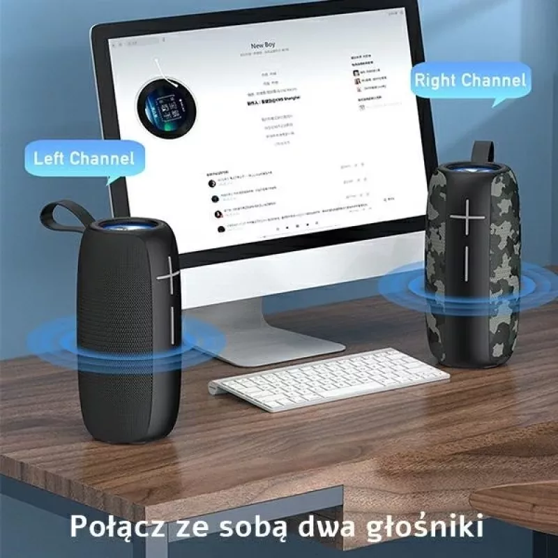 AWEI Y370 φορητό ηχείο Bluetooth 20W μαύρο