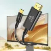 AWEI καλώδιο προσαρμογέα USB-C σε HDMI 4K 30Hz 2m μαύρο