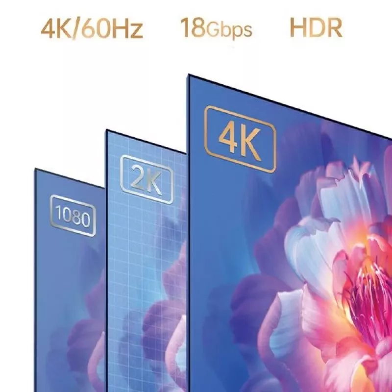 AWEI καλώδιο προσαρμογέα USB-C σε HDMI 4K 30Hz 2m μαύρο