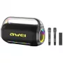 AWEI KT20 φορητό ασύρματο ηχείο 400W Bluetooth 5.3 με σετ καραόκε μαύρο