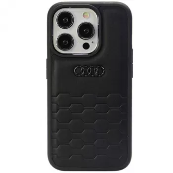 Audi GT Σκληρή θήκη από τεχνητό δέρμα για Apple iPhone 15 Pro Max 6,7 inch μαύρο