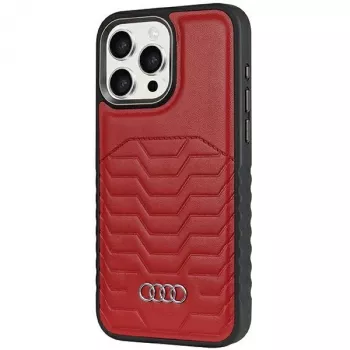 Audi θήκη από συνθετικό δέρμα MagSafe iPhone 14 Pro 6.1 κόκκινη σκληρή θήκη AU-TPUPCMIP14P-GT/D3-RD