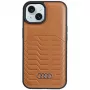 Audi Kunstleder MagSafe θήκη σκληρή για Apple iPhone 15 Plus / 14 Plus 6,7 inch καφέ