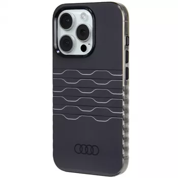 Audi θήκη IML MagSafe για iPhone 15 Pro 6.1 μαύρη σκληρή θήκη