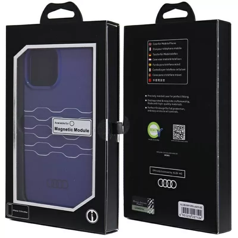Audi IML MagSafe θήκη για iPhone 13 Pro Max 6,7 inch Navy Blue σκληρή θήκη