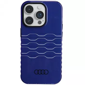 Audi IML MagSafe θήκη για iPhone 14 Pro 6,1 inch Navy Blue σκληρή θήκη AU-IMLMIP14P-A6/D3-BE