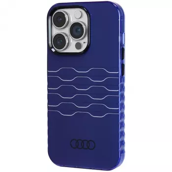 Audi IML MagSafe θήκη για iPhone 14 Pro 6,1 inch Navy Blue σκληρή θήκη AU-IMLMIP14P-A6/D3-BE