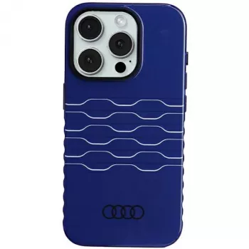 Audi IML MagSafe θήκη για iPhone 15 Pro 6,1 inch Navy Blue σκληρή θήκη