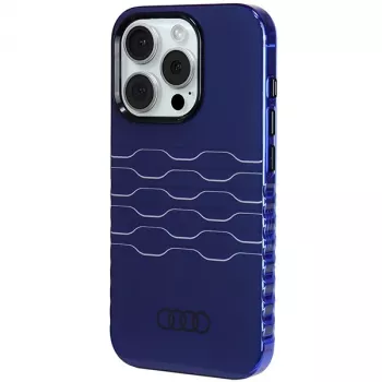 Audi IML MagSafe θήκη για iPhone 15 Pro 6,1 inch Navy Blue σκληρή θήκη