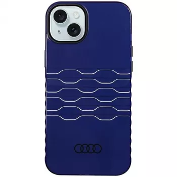 Audi θήκη IML MagSafe για iPhone 15 Plus / 14 Plus 6.7 Navy Blue σκληρή θήκη