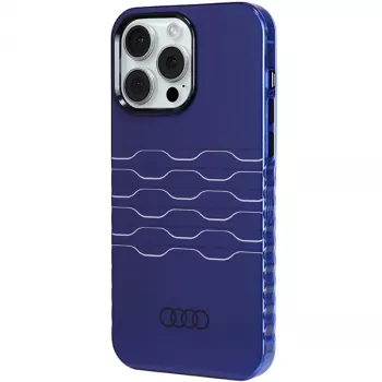 Audi IML MagSafe θήκη για iPhone 15 Pro Max 6,7 inch Navy Blue σκληρή θήκη