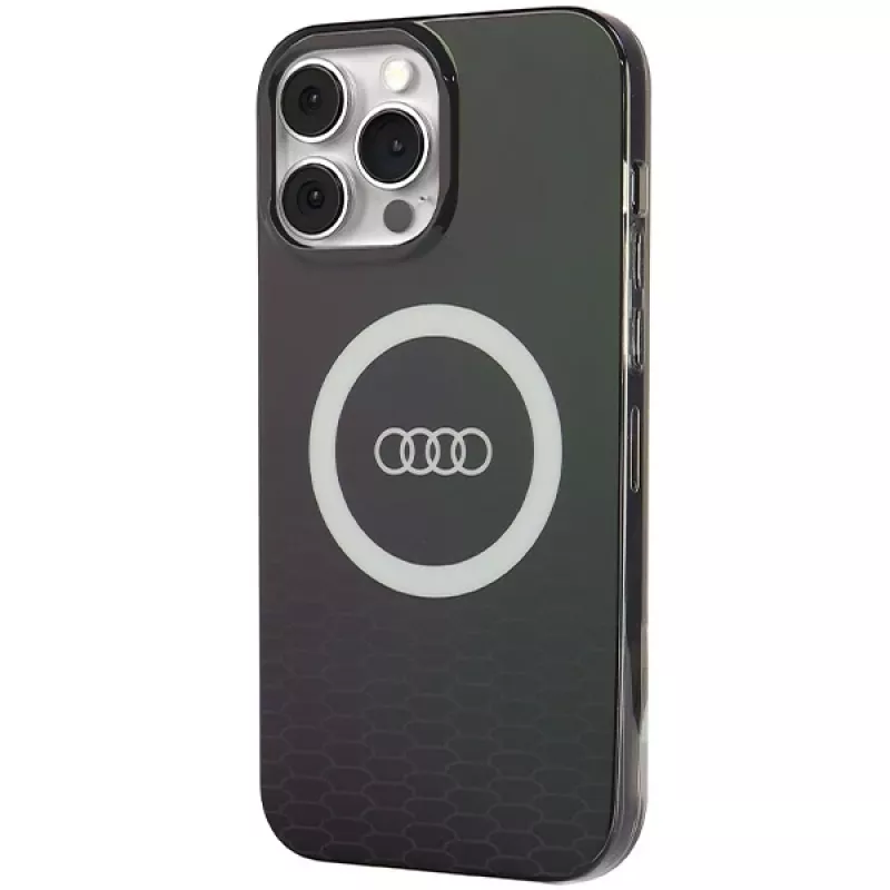 Audi θήκη IML Big Logo MagSafe iPhone 13 Pro Max 6.7 μαύρη σκληρή θήκη
