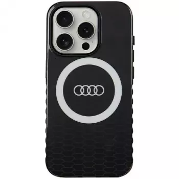 Audi IML Big Logo MagSafe θήκη για iPhone 15 Pro 6,1 inch μαύρο σκληρή θήκη