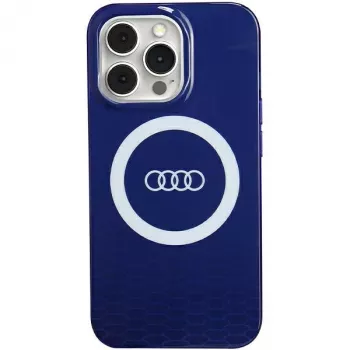 Audi θήκη IML Big Logo MagSafe για iPhone 13 Pro / 13 6.1 Navy Blue σκληρή θήκη