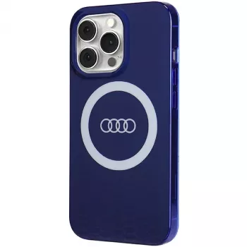 Audi θήκη IML Big Logo MagSafe για iPhone 13 Pro / 13 6.1 Navy Blue σκληρή θήκη