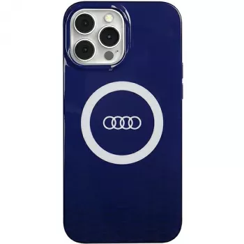 Audi θήκη IML Big Logo MagSafe για iPhone 13 Pro Max 6.7 Navy Blue σκληρή θήκη AU-IMLMIP13PM-Q5/D2-BE