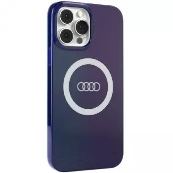 Audi θήκη IML Big Logo MagSafe για iPhone 13 Pro Max 6.7 Navy Blue σκληρή θήκη AU-IMLMIP13PM-Q5/D2-BE