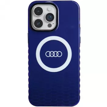 Audi θήκη IML Big Logo MagSafe για iPhone 14 Pro Max 6,7 Navy Blue σκληρή θήκη