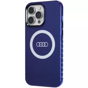 Audi θήκη IML Big Logo MagSafe για iPhone 14 Pro Max 6,7 Navy Blue σκληρή θήκη