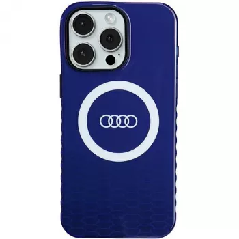 Audi θήκη IML Big Logo MagSafe για iPhone 15 Pro Max 6,7 Navy Blue σκληρή θήκη AU-IMLMIP15PM-Q5/D2-BE