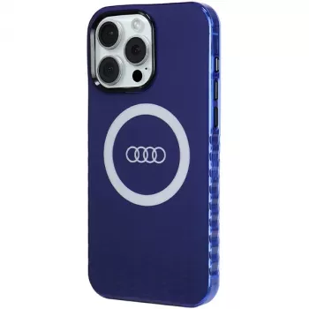 Audi θήκη IML Big Logo MagSafe για iPhone 15 Pro Max 6,7 Navy Blue σκληρή θήκη AU-IMLMIP15PM-Q5/D2-BE
