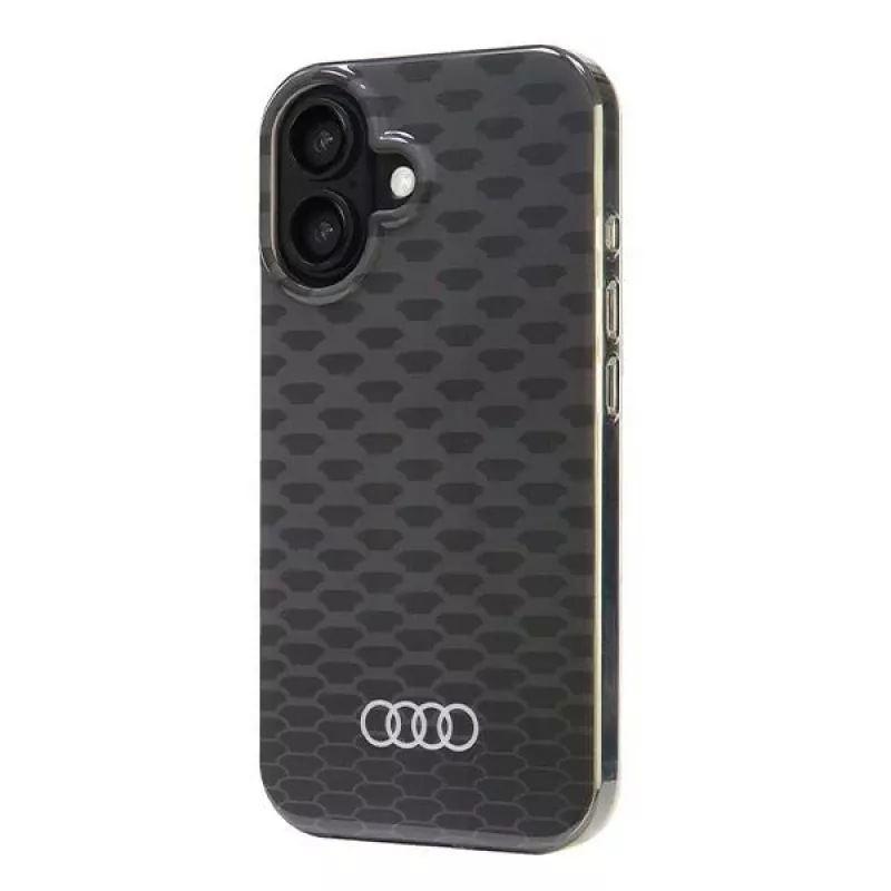 Audi IML Stitching Pattern MagSafe Σκληρή Θήκη για Apple iPhone 16 6,1 ίντσες - Μαύρη