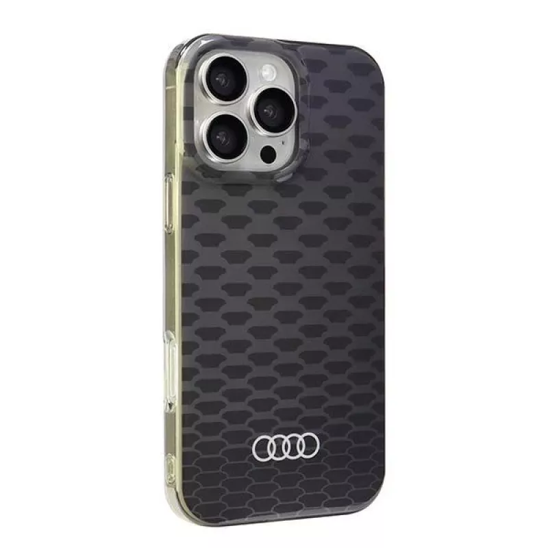 Audi IML Stitching Pattern MagSafe Σκληρή Θήκη για Apple iPhone 16 Pro Max 6,9 ίντσες - Μαύρη
