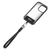 Audi Universal Phone Lanyard 28cm 10mm Δέρμα Μαύρο AU-HSLSL-GT/D1-BK