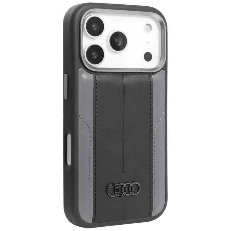 Θήκη Audi A6 συνθετικού δέρματος MagSafe για iPhone 17 Pro μαύρη