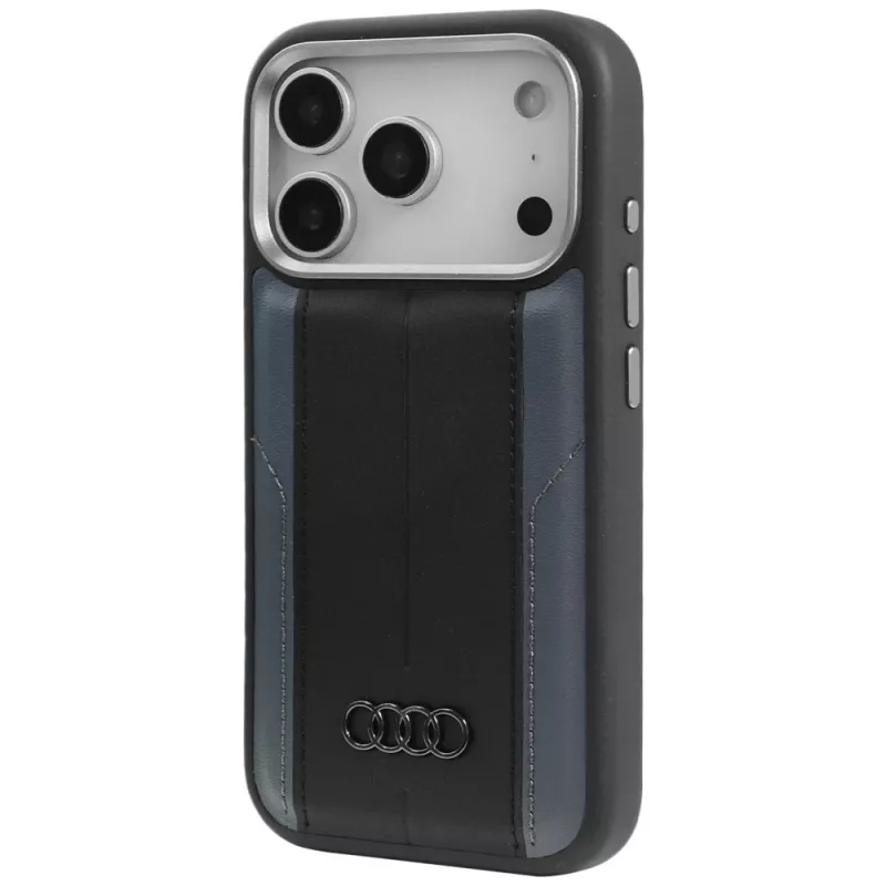 Θήκη Audi A6 συνθετικού δέρματος MagSafe για iPhone 17 Pro μαύρη