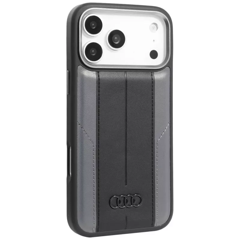 Θήκη Audi A6 συνθετικού δέρματος MagSafe για iPhone 17 Pro Max μαύρη