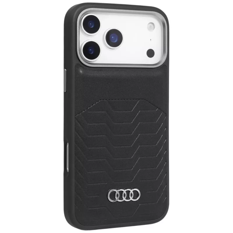 Θήκη Audi GT συνθετικού δέρματος MagSafe για iPhone 17 Pro μαύρη
