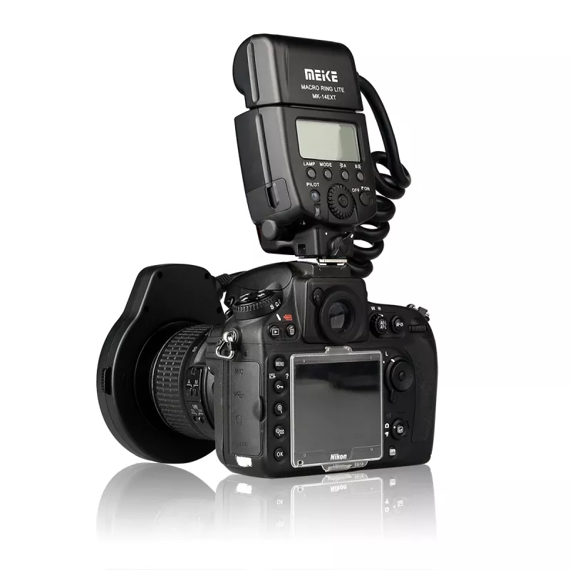 Meike MK-14EXT-C μακρο δακτυλιοειδές φλας για Canon E-TTL/E-TTL II