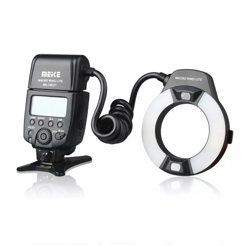 Meike MK-14EXT-C μακρο δακτυλιοειδές φλας για Canon E-TTL/E-TTL II