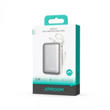 Powerbank Joyroom JR-PBF29 20000mAh 22,5W με διπλό καλώδιο - Λευκό