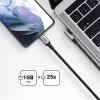 UGREEN USB-C σε USB-C Γωνιακό Καλώδιο US334 5A PD 100W 2m Μαύρο