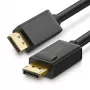 UGREEN Καλώδιο DisplayPort σε DisplayPort DP102, 4K, 3D, 5m, Μαύρο
