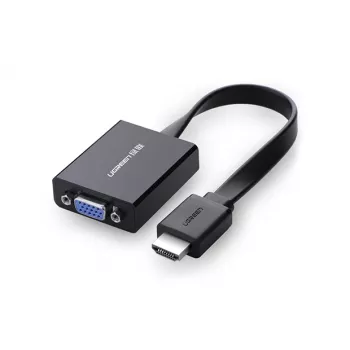 UGREEN Προσαρμογέας HDMI σε VGA MM103, 25cm, Μαύρο