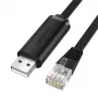 UGREEN CM204 Καλώδιο USB σε RJ45 Console 1,5m Μαύρο