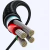 UGREEN Καλώδιο USB-C σε USB-A 2.0 Γωνιακό US176, 3A, 3m Μαύρο