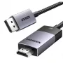 Ugreen DP115 Καλώδιο DisplayPort σε HDMI, 8K 60Hz, 2m, Μαύρο